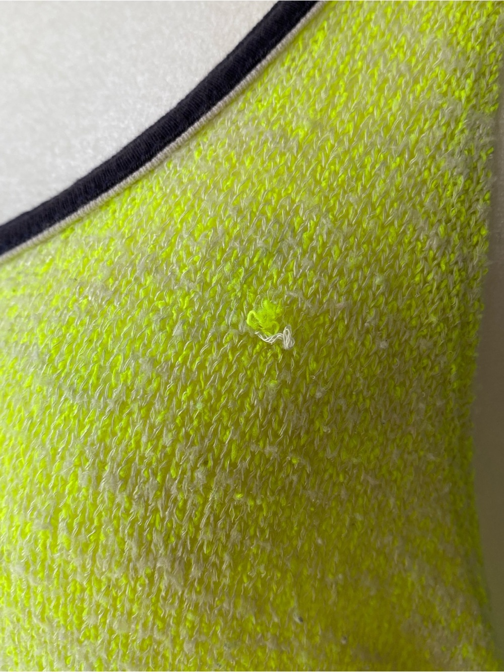 Free People Sporty Beachy Neon Yellow Marl Knit Racerback Tank Top xs - Picture 10 of 13
